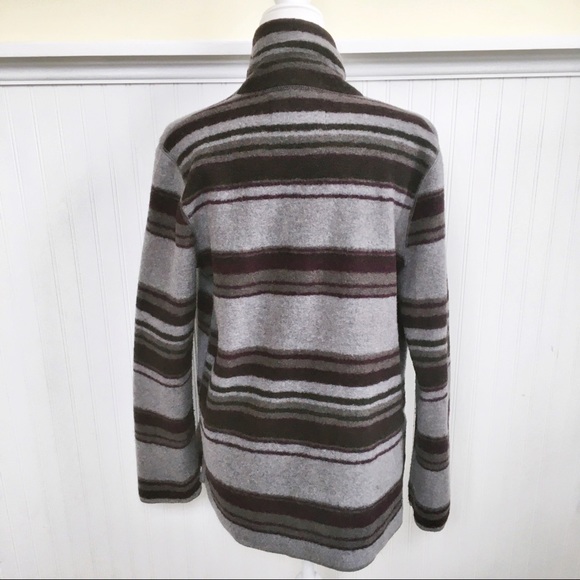 Savile Row Wool Blend Buckle Front Cardigan Large - Picture 3 of 5